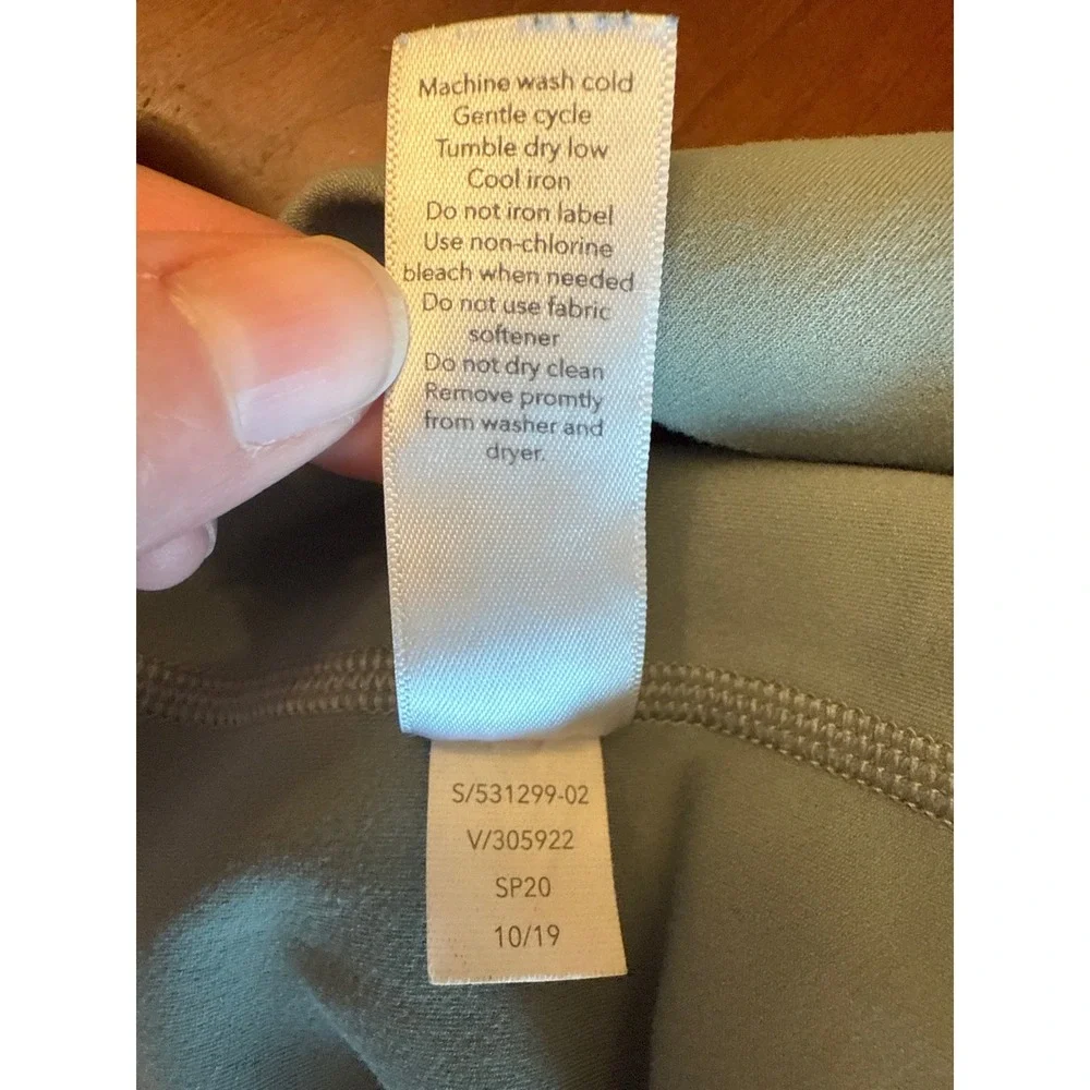 Athleta leggings XL Salutation Stash‎ pocket 7/8 tight green sage - Picture 9 of 11